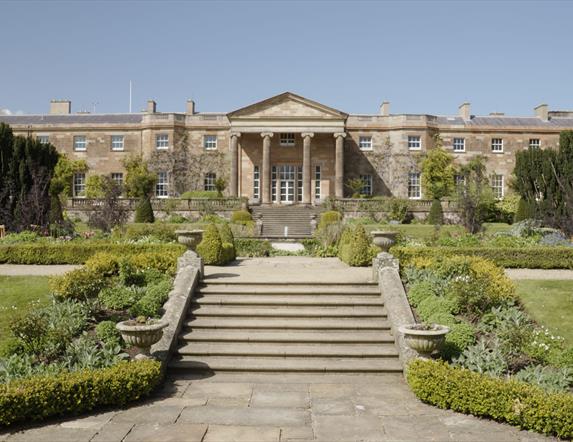 A view of South Lawn side of Hillsborough Castle and Gardens