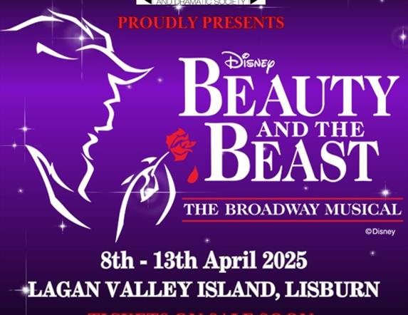 Image is of the Disney post for the musical Beauty and the Beast