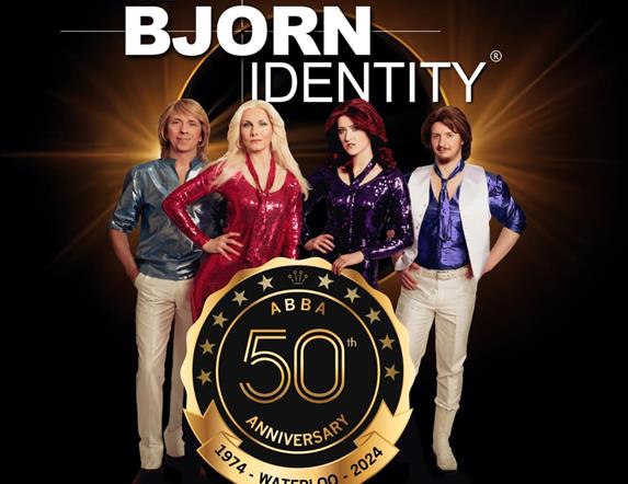 Poster with members of Bjorn Identity Tribute Band