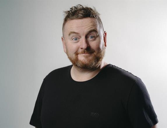 Image is of comedian Paddy Mc Donnell