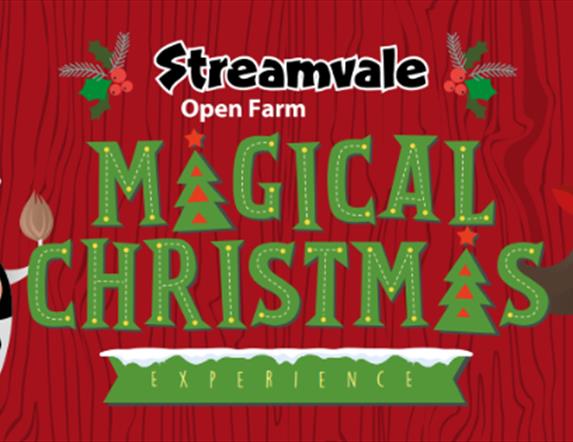 Image is advertising the Streamvale Farm Christmas Experience for 2024