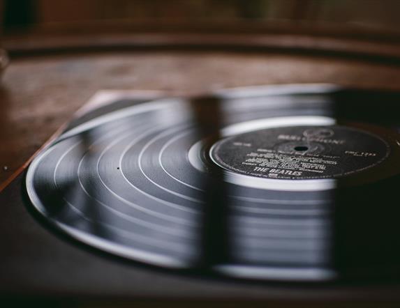 Picture of a vinyl record