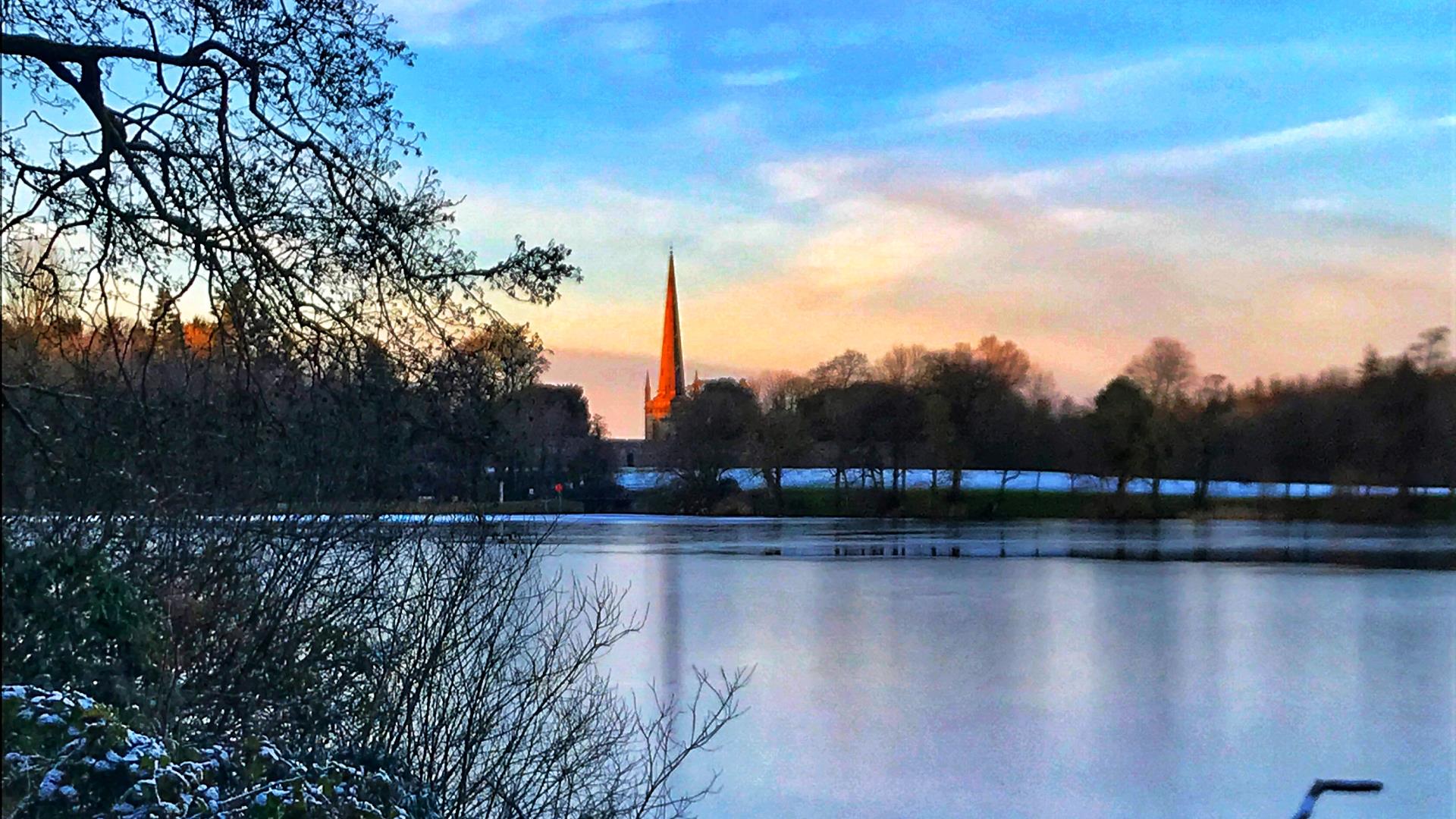 Hillsborough Lake in Winter