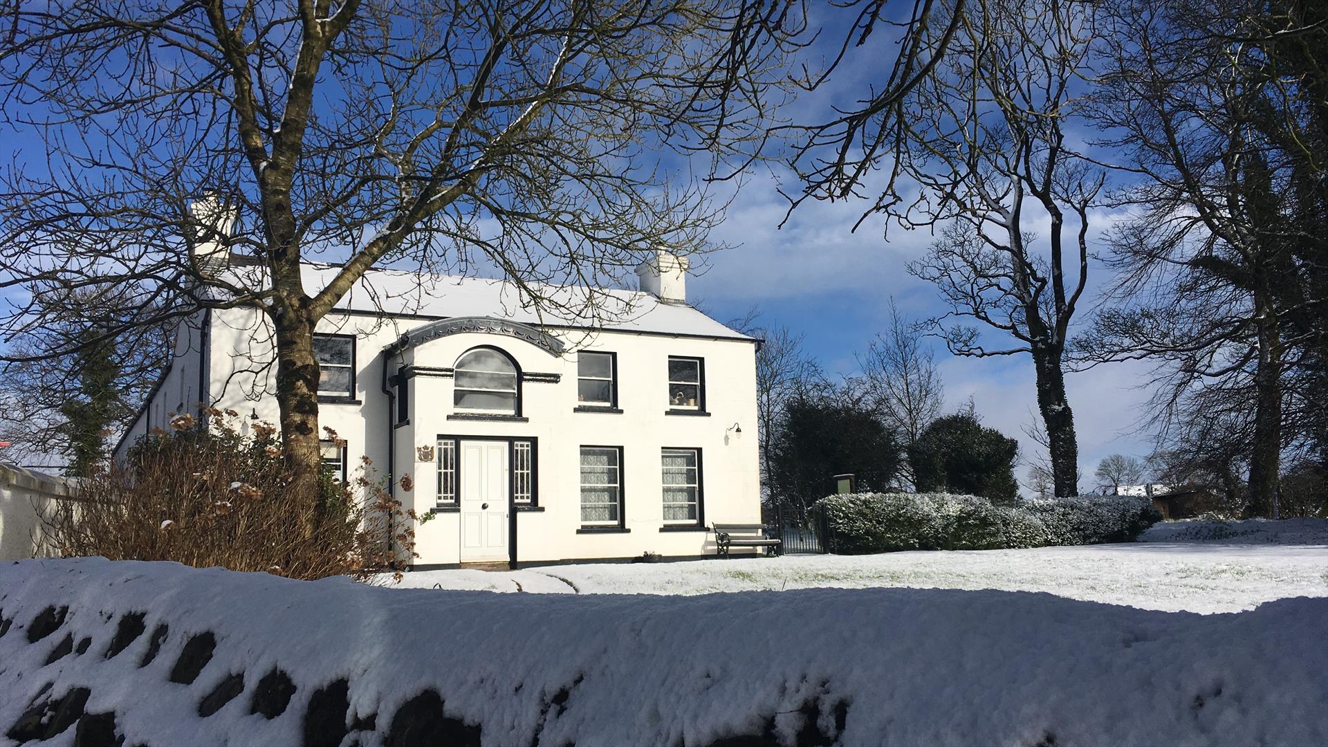 Ballance house at Christmas