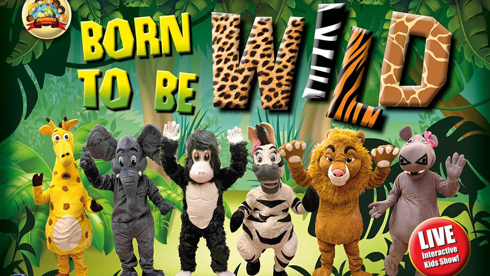 Image is of the jungle characters featured in the Born To Be Wild Show