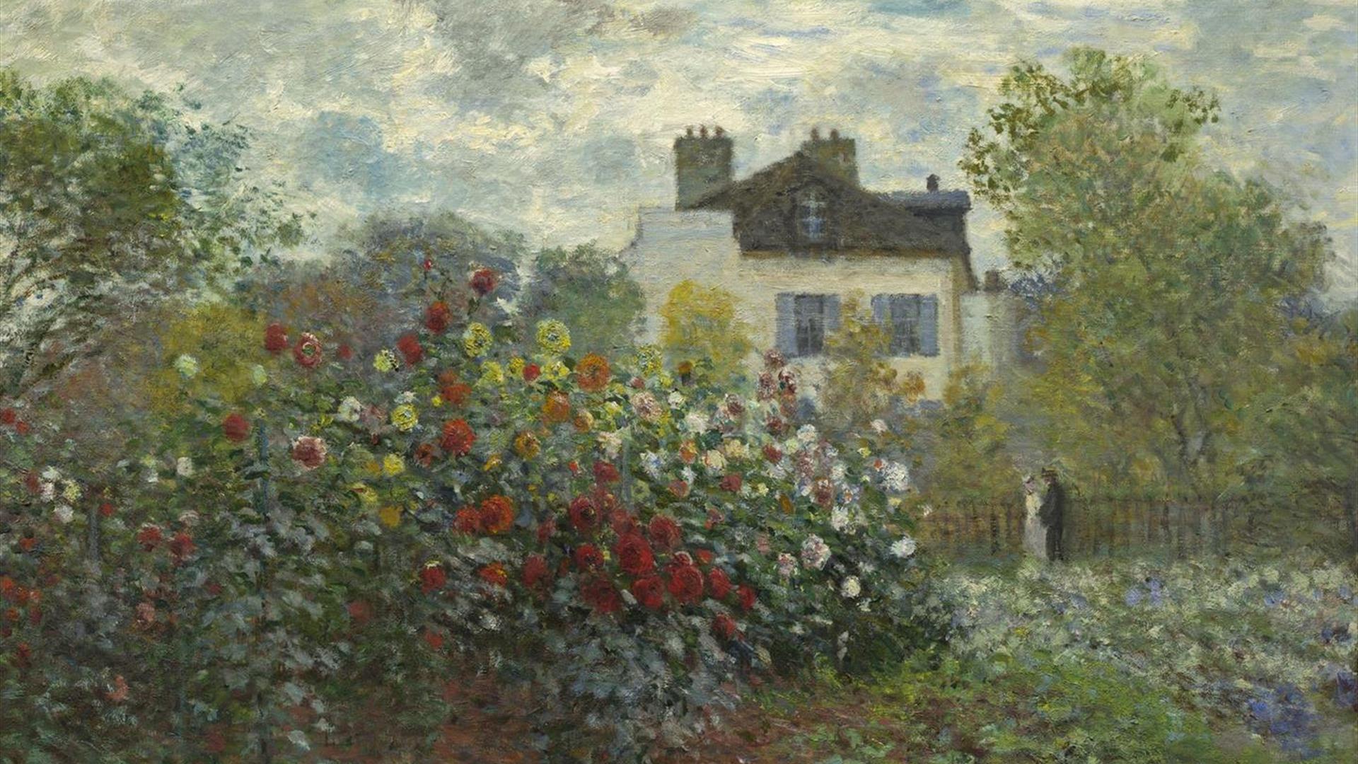 Painting of a garden