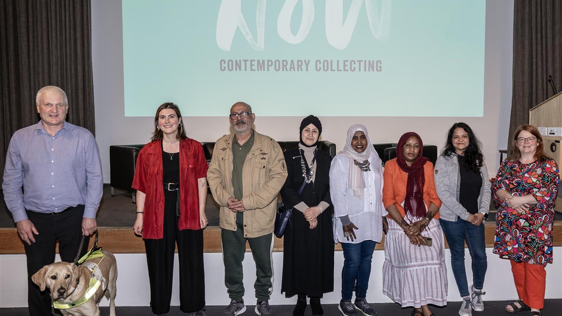 Image is of people who took part in the NOW Contemporary Collecting