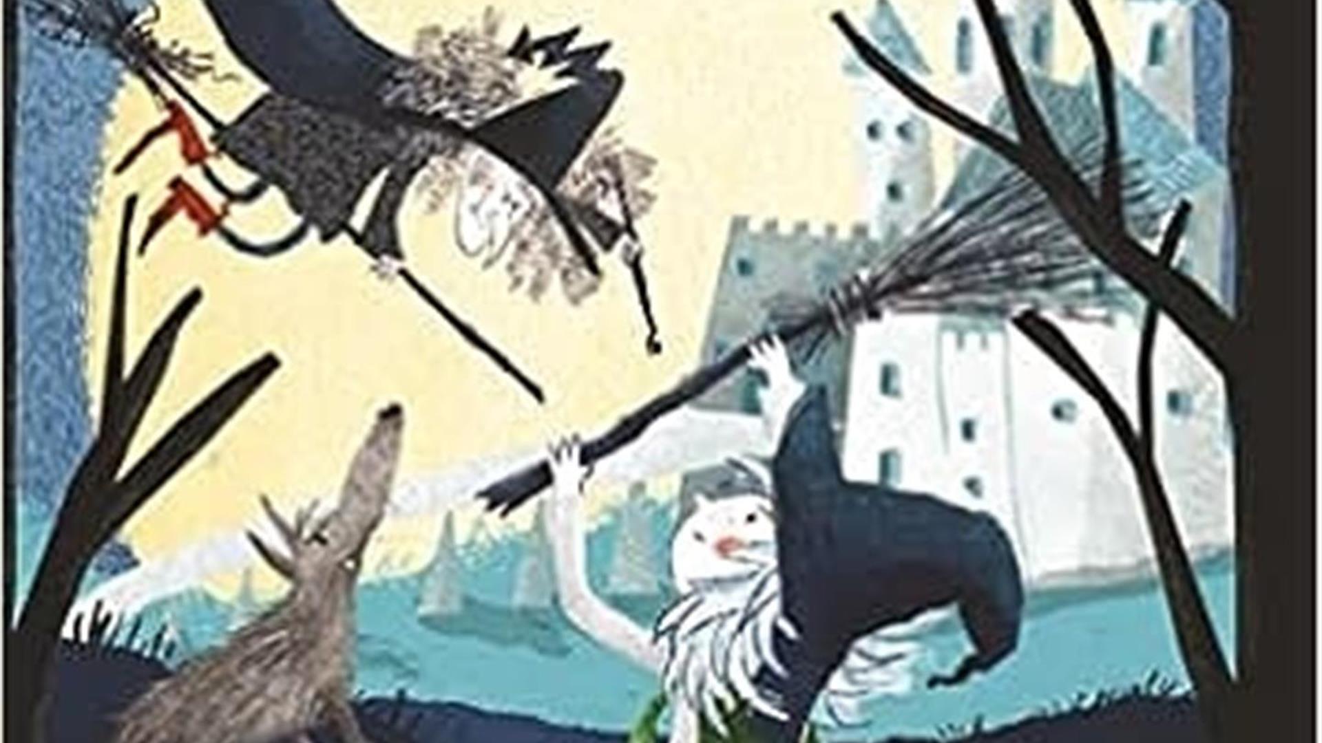 Book Cover with a witch and a girl