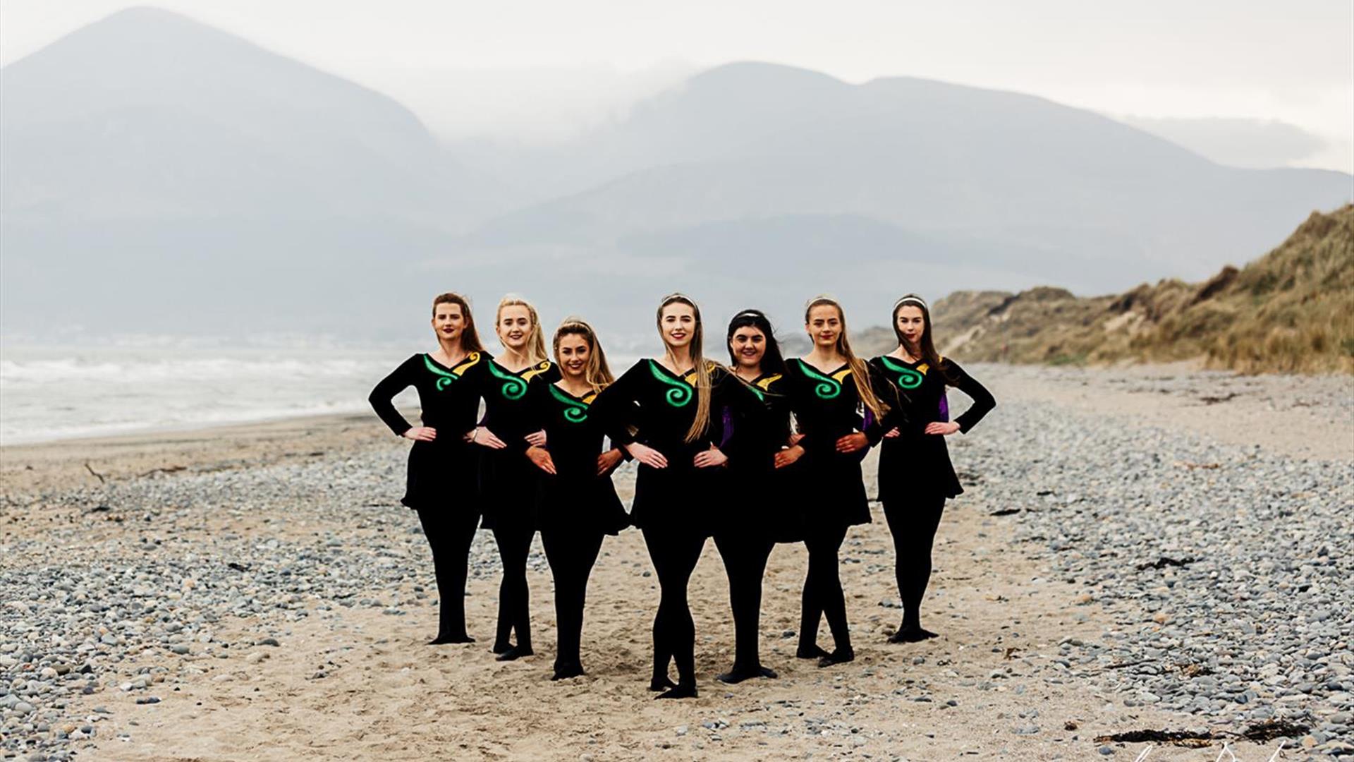 Irish Dancers on the beach