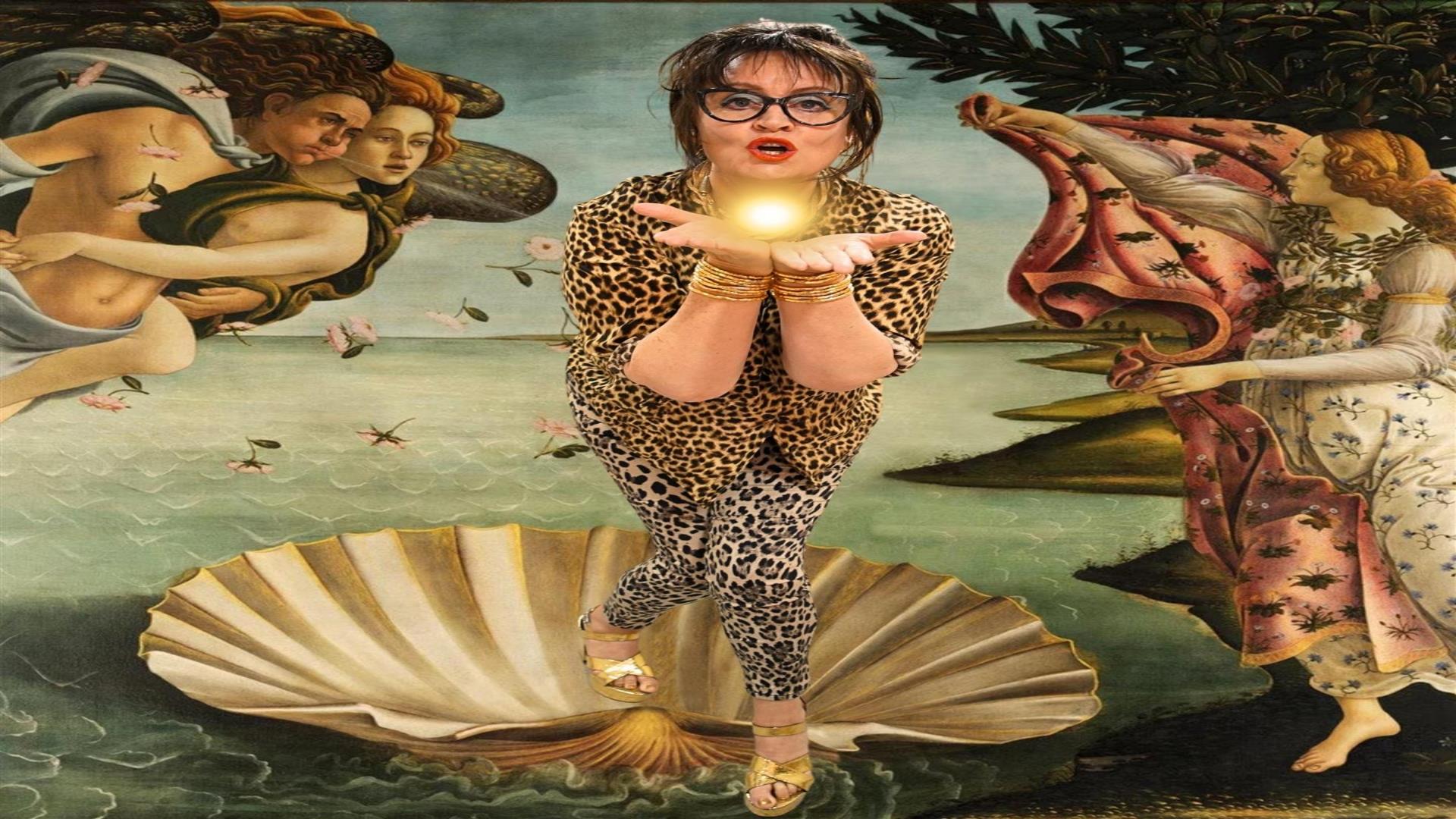 Picture of Anne coming out of an oyster shell