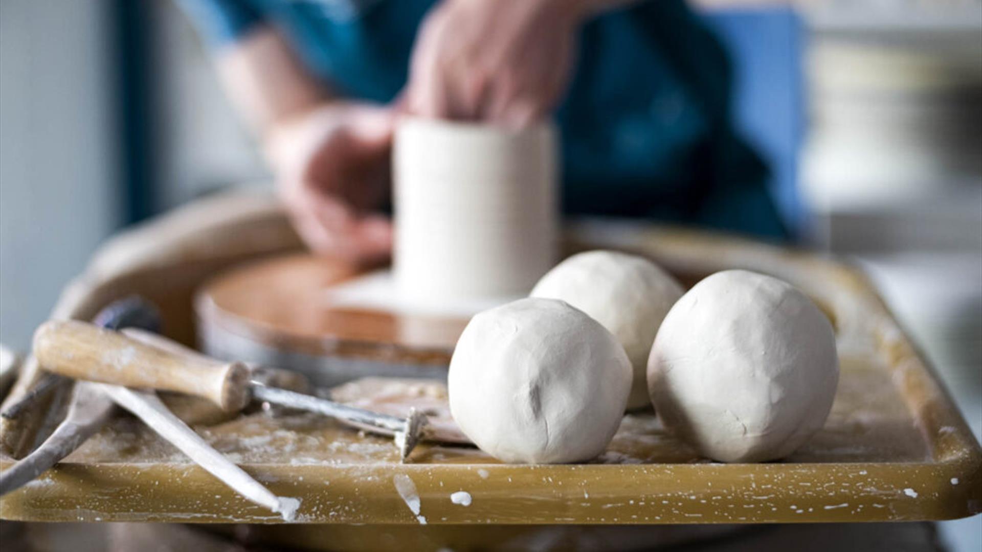 Image of a potter at work