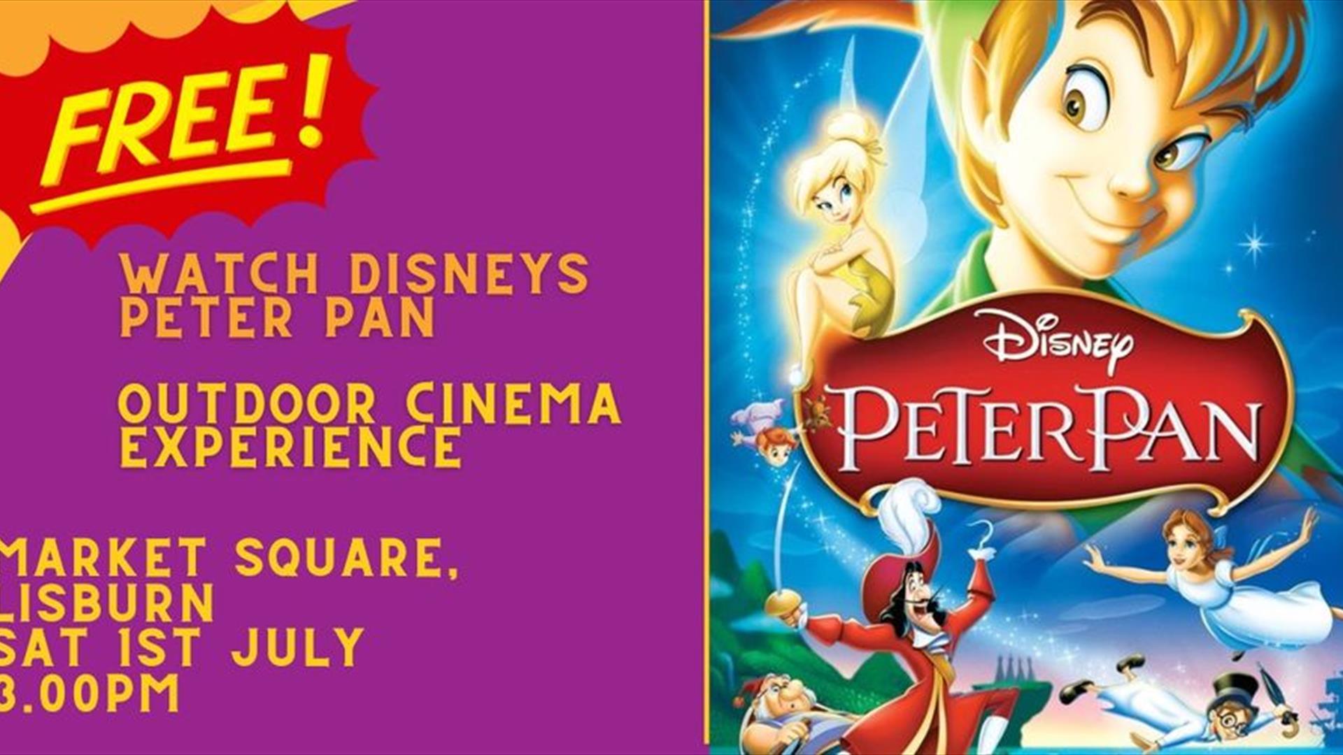 Poster for Peter Pan Outdoor cinema experience