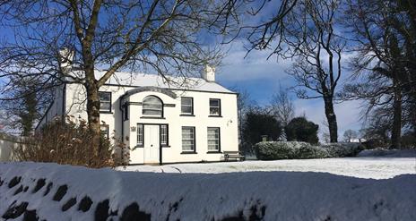 Snowy scene at The Ballance House