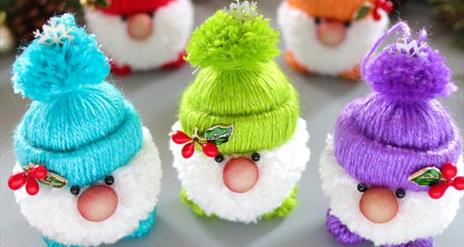 Image is of various Christmas gnomes