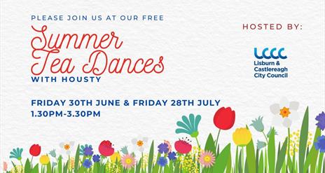 Poster Summer Tea Dances with Housty.