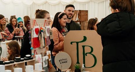 Customers at Tedberry Christmas Market