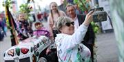 Image is of visitors to the Balmoral Show in Lisburn