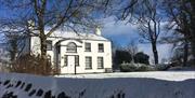 Snowy scene at The Ballance House