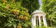 Image is of the Lady Alice Temple with surrounding foliage