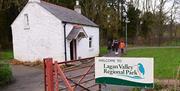 Image is of the Lock Keeper's Cottage in the Lagan Valley Regional Park