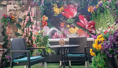 Image of table and chairs at the Sanctuary Spa