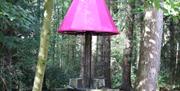 The Lamp sculpture in Hillsborough Forest Park