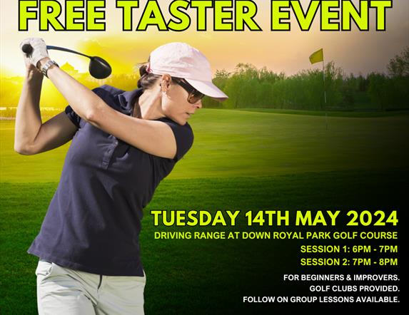 Poster for Ladies Golf Free Taster Event