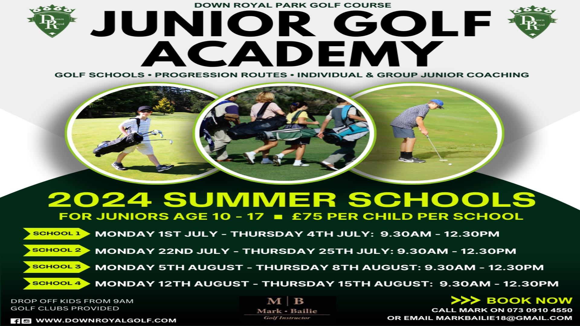 Poster for Junior Golf Academy